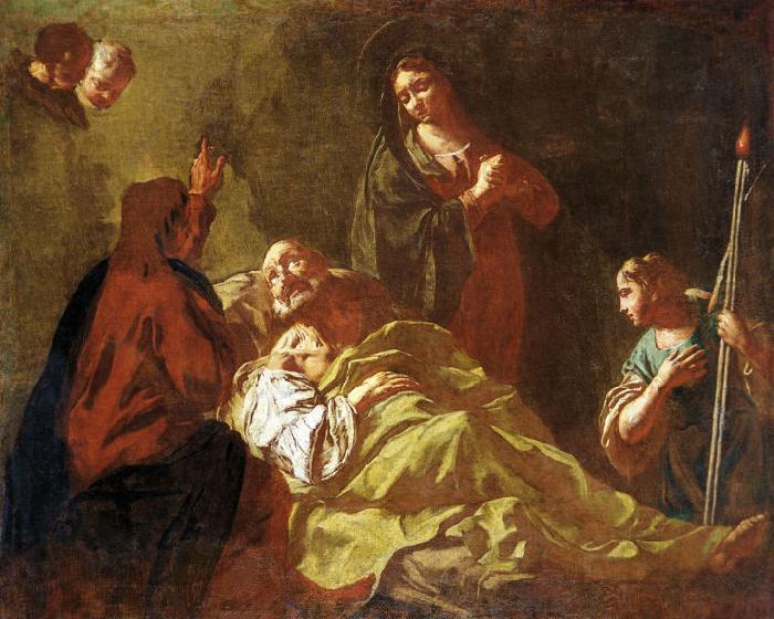 Giovanni Battista Piazzetta Death of Joseph oil painting image